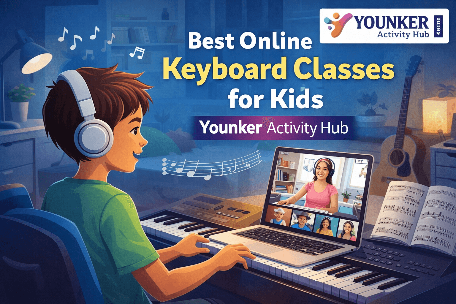 Best Online Keyboard Classes for Kids | Younker Activity Hub