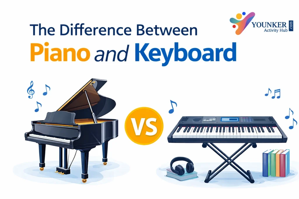 difference between piano and keyboard